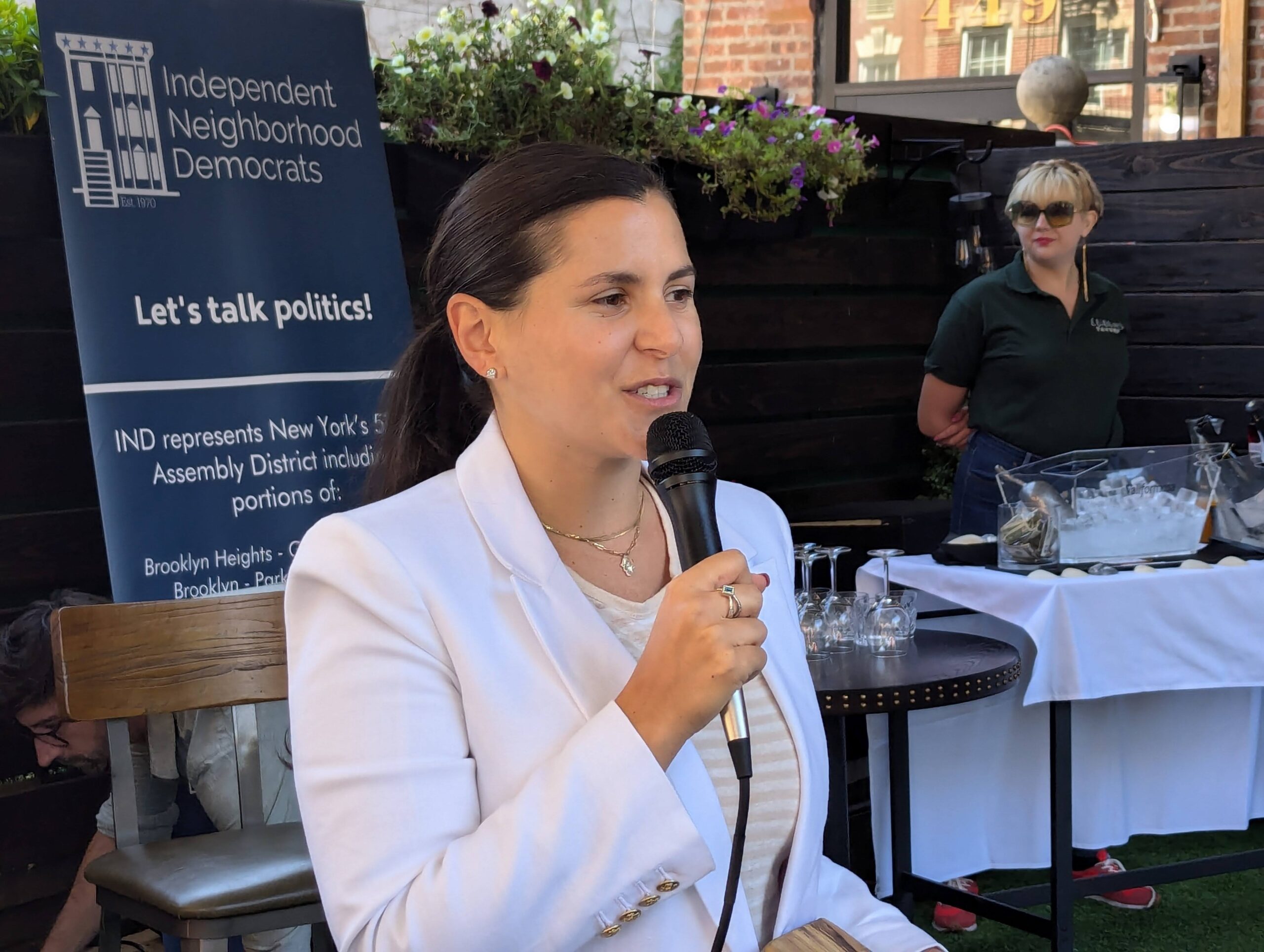 Ilyssa Meyer at Microphone